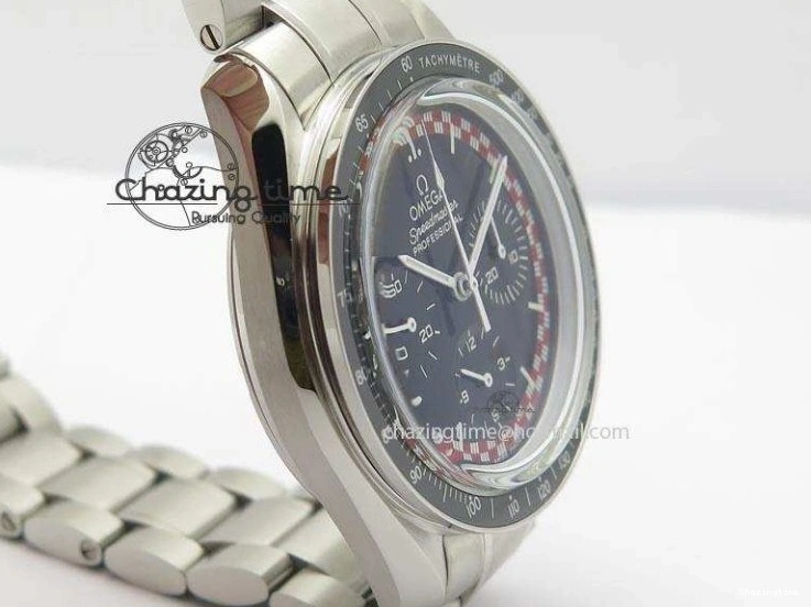 0516 Speedmaster SS 2013 Pro Racing On SS Bracelet Manual Winding Chrono Movement UrbanStyle 8230